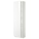 METOD white kitchen cabinet, high gloss, square shape, adjustable shelves.