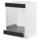 METOD kitchen unit, white w/ black trim, steel & particleboard, rectangular shape, modern design.