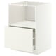 METOD / MAXIMERA Base cabinet f built-in appliances, white/Vallstena white, 60x60 cm