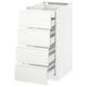 METOD kitchen unit with four self-closing drawers, minimalist design