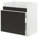 Modern black and white kitchen cabinet. Sleek drawer design, sturdy base, and eco-friendly materials.