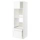 METOD kitchen cabinet unit with open shelf and drawer, white, modern design