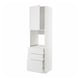 METOD white kitchen cabinet with drawers and shelves, modern design.