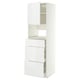 METOD / MAXIMERA High cabinet f built-in appliances, white/Ringhult white, 60x60x200 cm