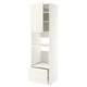 METOD / MAXIMERA High cabinet f built-in appliances, white/Vallstena white, 60x60x220 cm