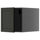 Dark grey METOD kitchen cabinet, rectangular with flat panel design.