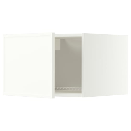 METOD Top cabinet for fridge/freezer, white/Aspudden matt white, 60x40 cm