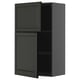 Dark grey METOD wall cabinet with adjustable shelf and bevelled edges.