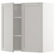 White METOD kitchen cabinet, single open door, adjustable shelf.
