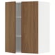 METOD kitchen: wood grain brown cabinet, adjustable shelf, sturdy frame, 2 doors.