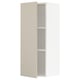 METOD kitchen cabinet in beige, wall-mounted, 2 shelves.