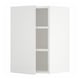 White METOD kitchen cabinet with adjustable shelves.