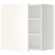 METOD kitchen cabinet in white. Square shape, two open shelves.