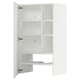 White METOD kitchen unit with adjustable shelves, modern design.