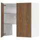 Modern METOD kitchen cabinet with walnut top, smooth, simple, adjustable shelves, dampers.