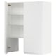 White METOD kitchen cabinet with adjustable shelves, modern minimalist design.