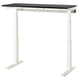 MITTZON black/white sit-stand desk. Adjustable with memory settings, sturdy, ideal for ergonomic use.