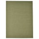 MORUM olive-green flat-woven outdoor rug. Rectangular, plain texture, durable polypropylene.