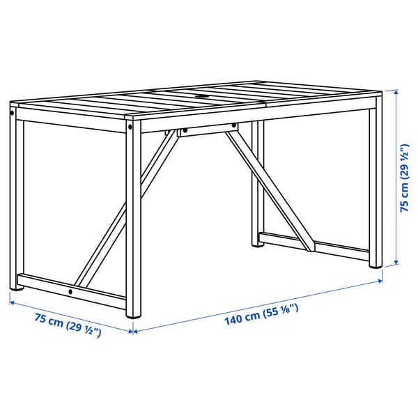 Illustration with measurements for the product: NÄMMARÖ.