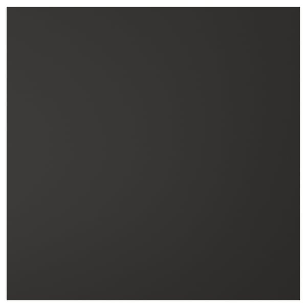 NICKEBO black square drawer front, modern, recycled wood, simple design.