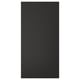 NICKEBO black cabinet panel, rectangular, sleek modern design, matt finish, recycled materials.