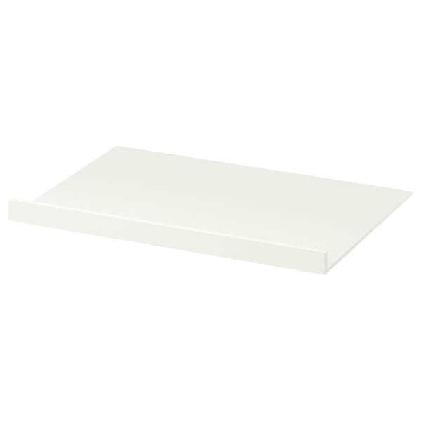 NYTTIG white rectangular shelf. Simple, minimalist design made from fibreboard and melamine foil. Suitable for drawers or shelves.