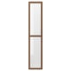 OXBERG door: dark brown, wood-like, rectangular, with glass panel.