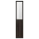 Black ikea OXBERG glass door for billy bookcase, modern design.