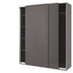 PAX wardrobe - grey, modern, tall storage