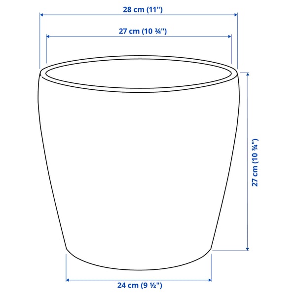 Illustration with measurements for the product: PERSILLADE.