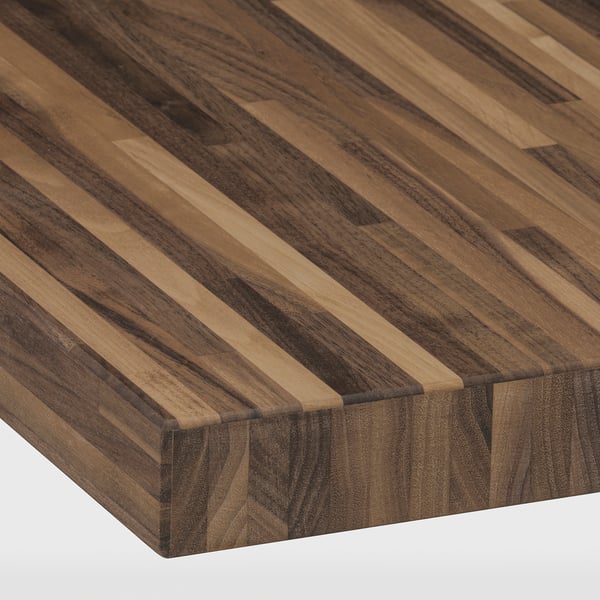 PINNARP Custom made worktop, walnut/veneer, 45.1-63.5x3.8 cm