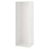 White PLATSA storage unit, minimalist design, square shape, assembleable.