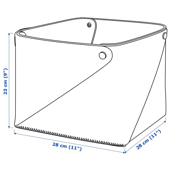 Illustration with measurements for the product: PUDDA.