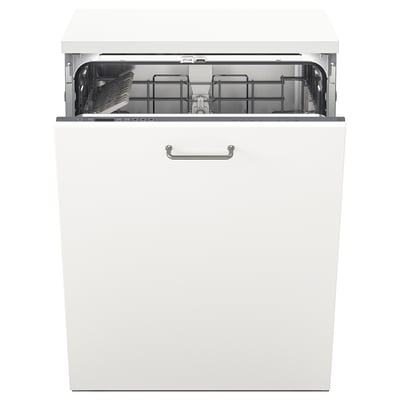 A white RÅGLANDA dishwasher with a sleek design and modern handle.