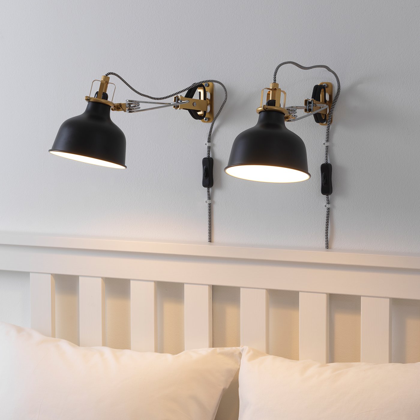 RANARP wall/clamp spotlight, black - IKEA Estonia