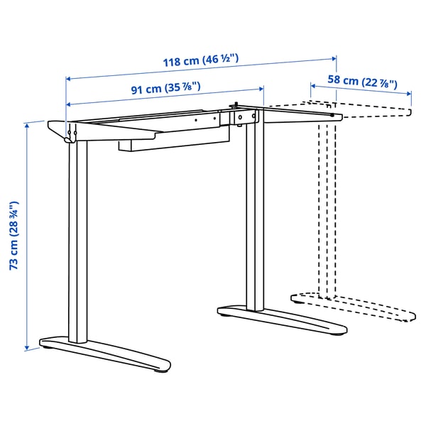 Illustration with measurements for the product: RELATERA.