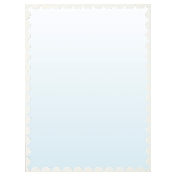 RUNDOXEL mirror: light blue, edge scalloped, safety film.