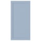 SANNIDAL blue cabinet door, rectangular, sleek, wooden with smooth foil finish, simple design.
