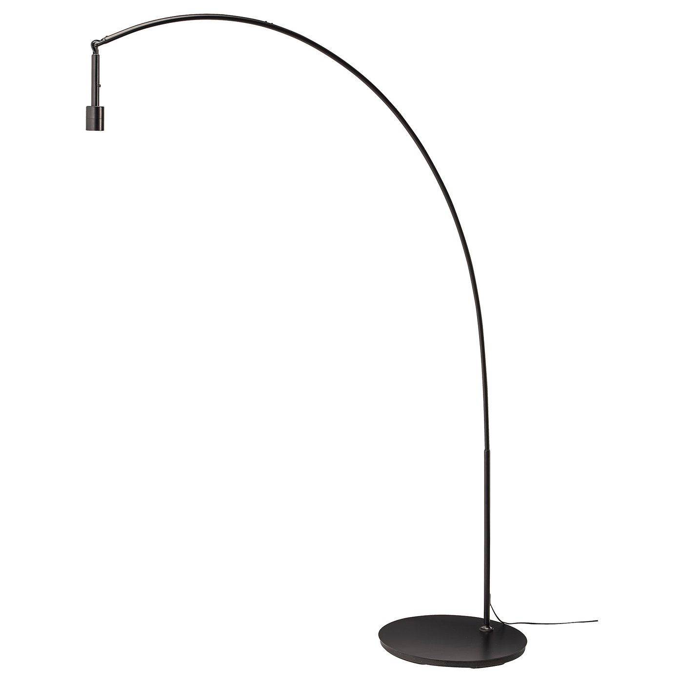 SKAFTET floor lamp base, arched, black - IKEA Estonia