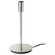 SKAFTET table lamp base, sleek stainless steel column, round acrylic-coated base, minimalist modern design, perfect for any shade.