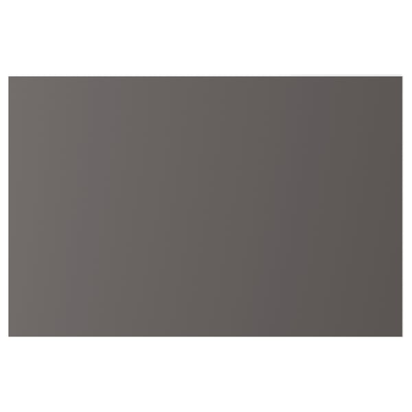 Dark grey rectangular storage door for platsa units, sleek and minimalist design, made from plastic edging, paper foil, and particleboard.