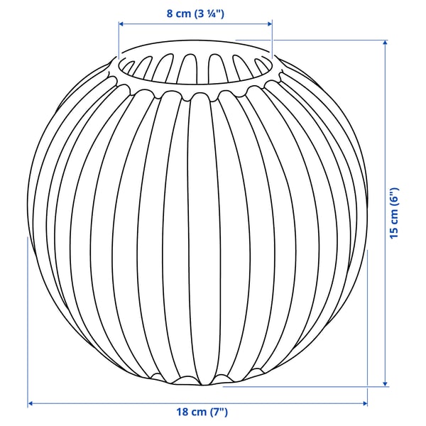 Illustration with measurements for the product: SKOGSTUNDRA.