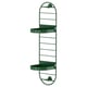 Green SKUGGRÖNA wall plant stand with 2 metal shelves.