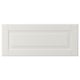 White SMEVIKEN door with bevelled edges on minimalist background - classic storage.