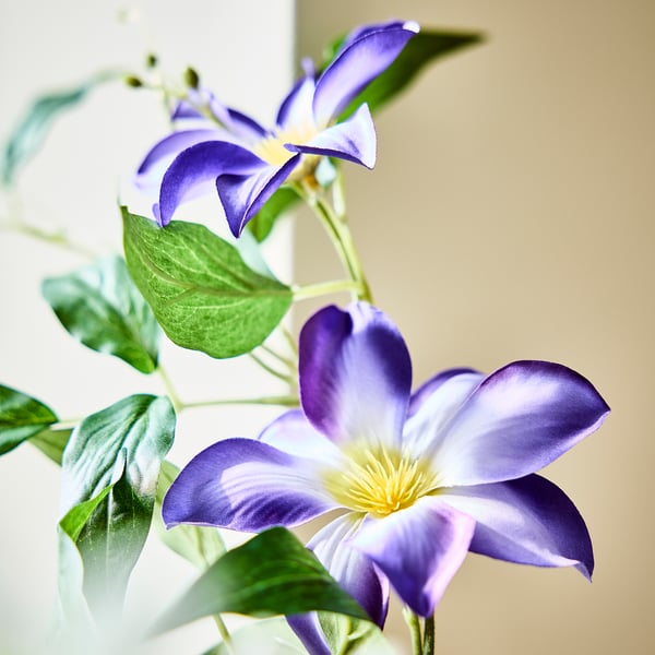 SMYCKA Artificial flower, in/outdoor clematis/blue, 97 cm