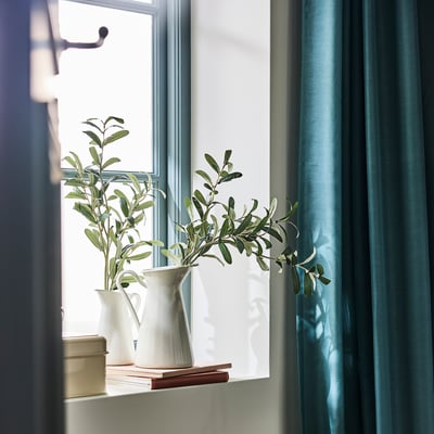 SMYCKA Artificial flower, in/outdoor/olive branch, 75 cm