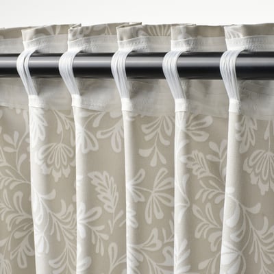 Floral curtains