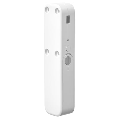 White SOLSTOL lock with keycard slots and mounting holes.