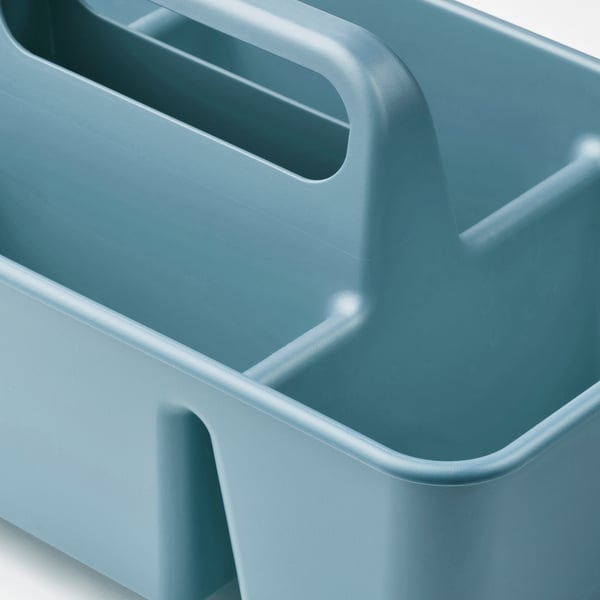 STACKSTOD Desk organiser, grey-blue, 32x18x16 cm
