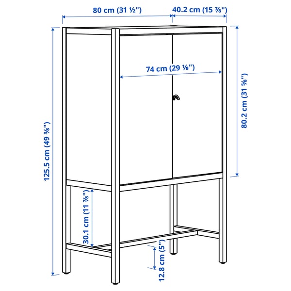 Illustration with measurements for the product: STOCKHOLM 2025.